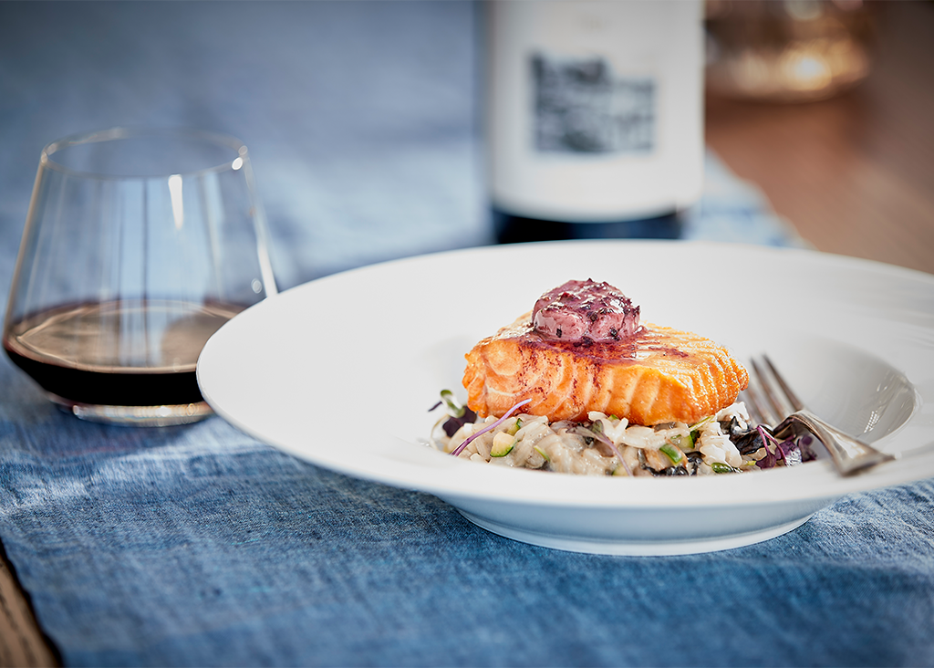 Roast King Salmon & Summer Risotto