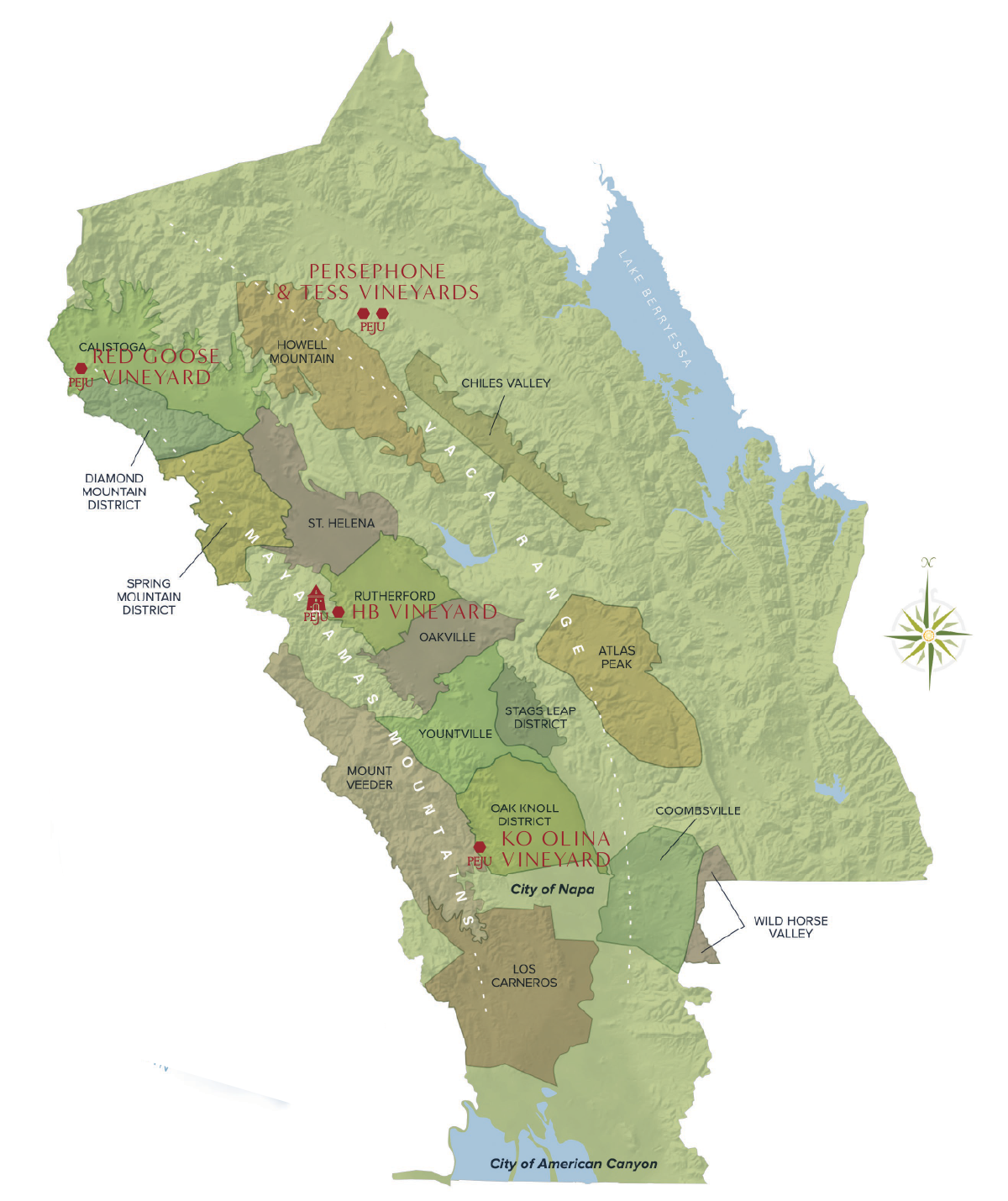 PEJU vineyard map